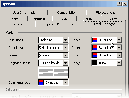 Siehe die Autoren Revisionen in einer anderen Farbe